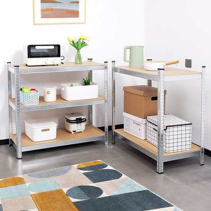 Silver Max Storage 5-Tier Utility Shelves - M