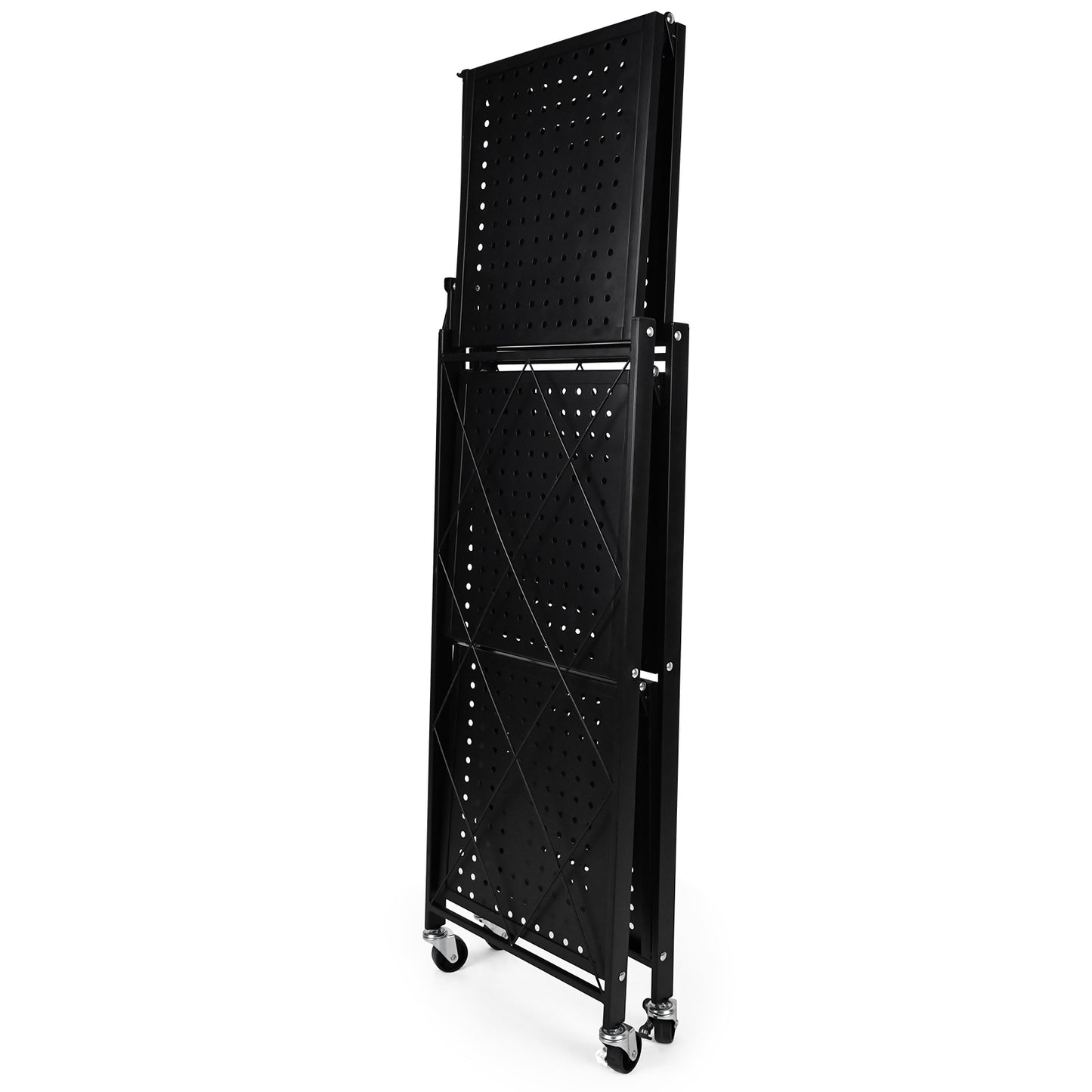 Simple Deluxe II 3-Tier With Wheels- Black