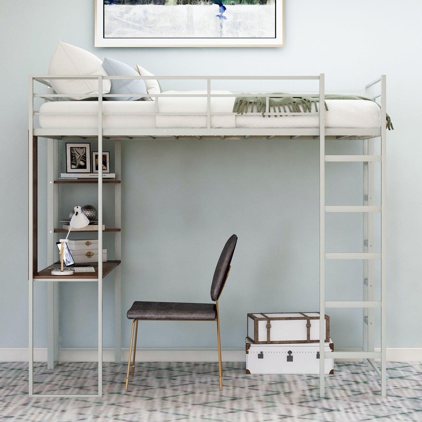 Silver Sky Loft Bed
