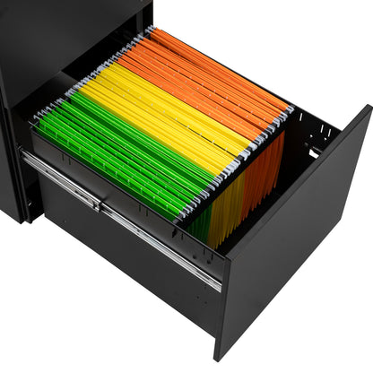 Secure File Cabinet - Black