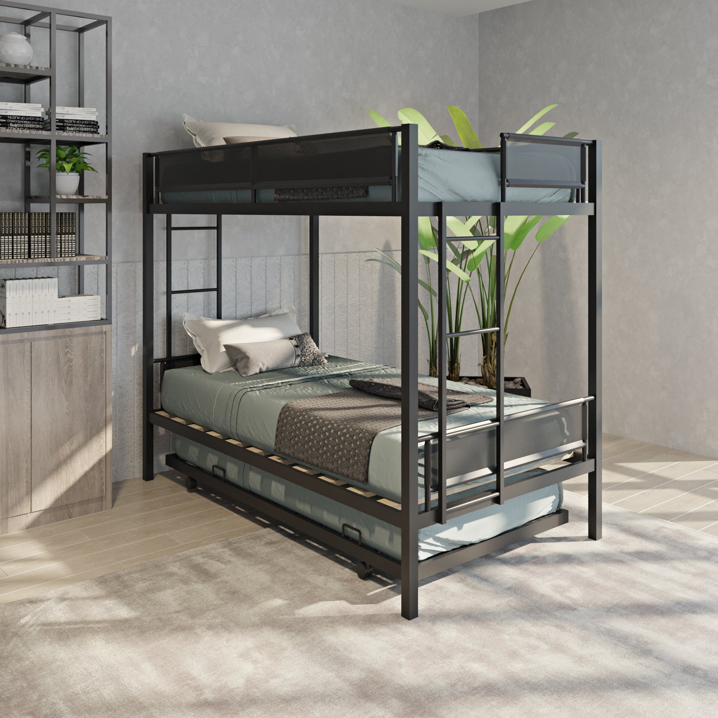 Harmony Haven Twin Trundle Bunk Bed