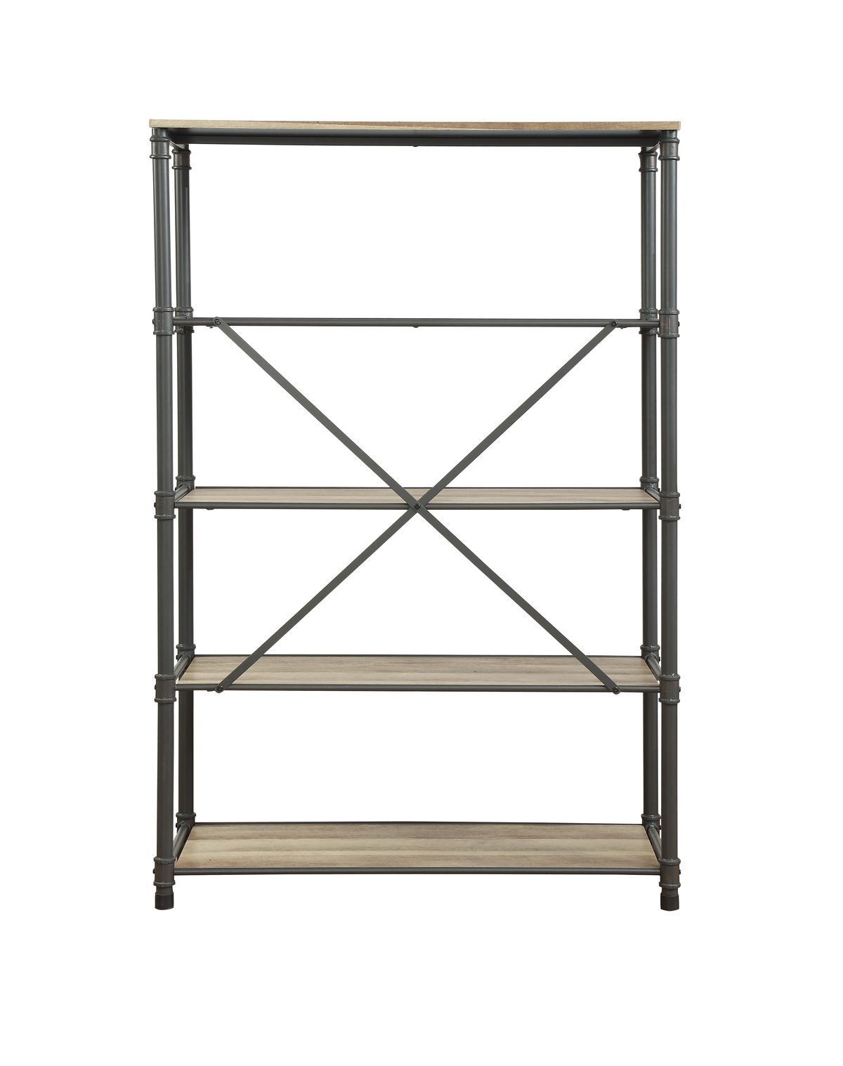 Oak & Gray Bookshelf