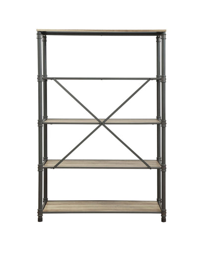 Oak & Gray Bookshelf