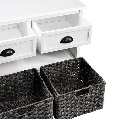Elegant Essence Wood Storage Bench
