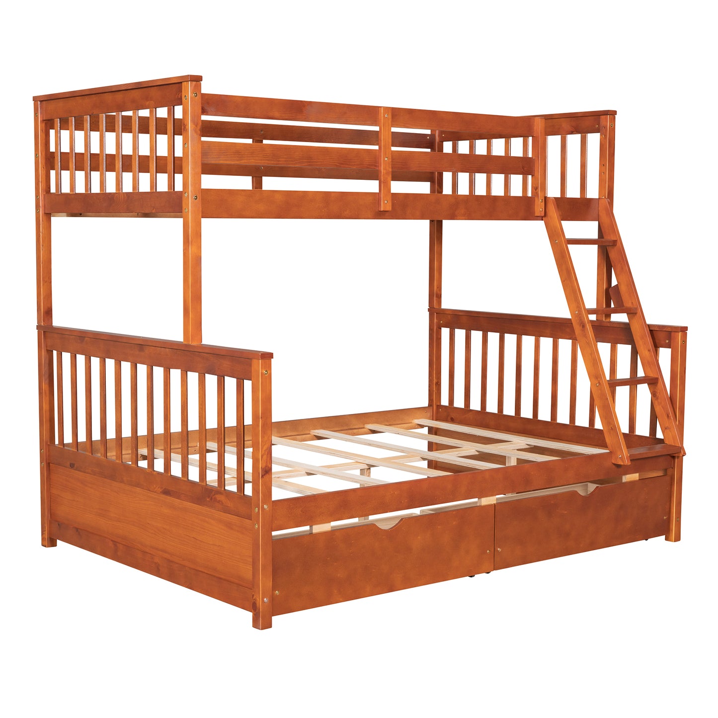 Walnut Haven Twin-Over-Full Bunk Bed