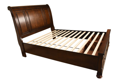 Royal Walnut Storage Bed