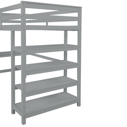 Gray Haven Loft Bed