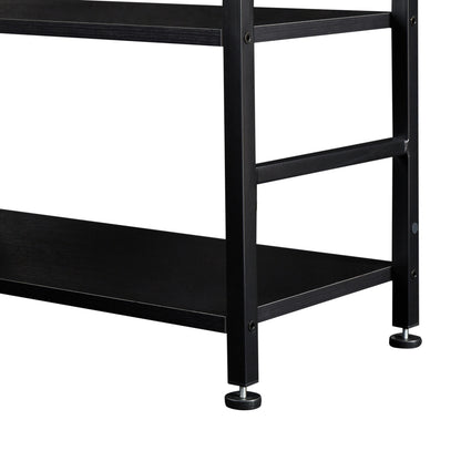 Tall Tower Bookcase - Black