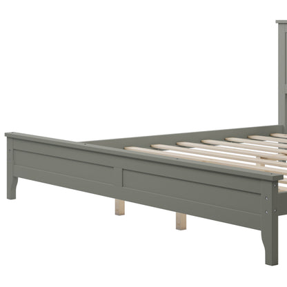 Miller King Size Platform Bed Frame - Gray