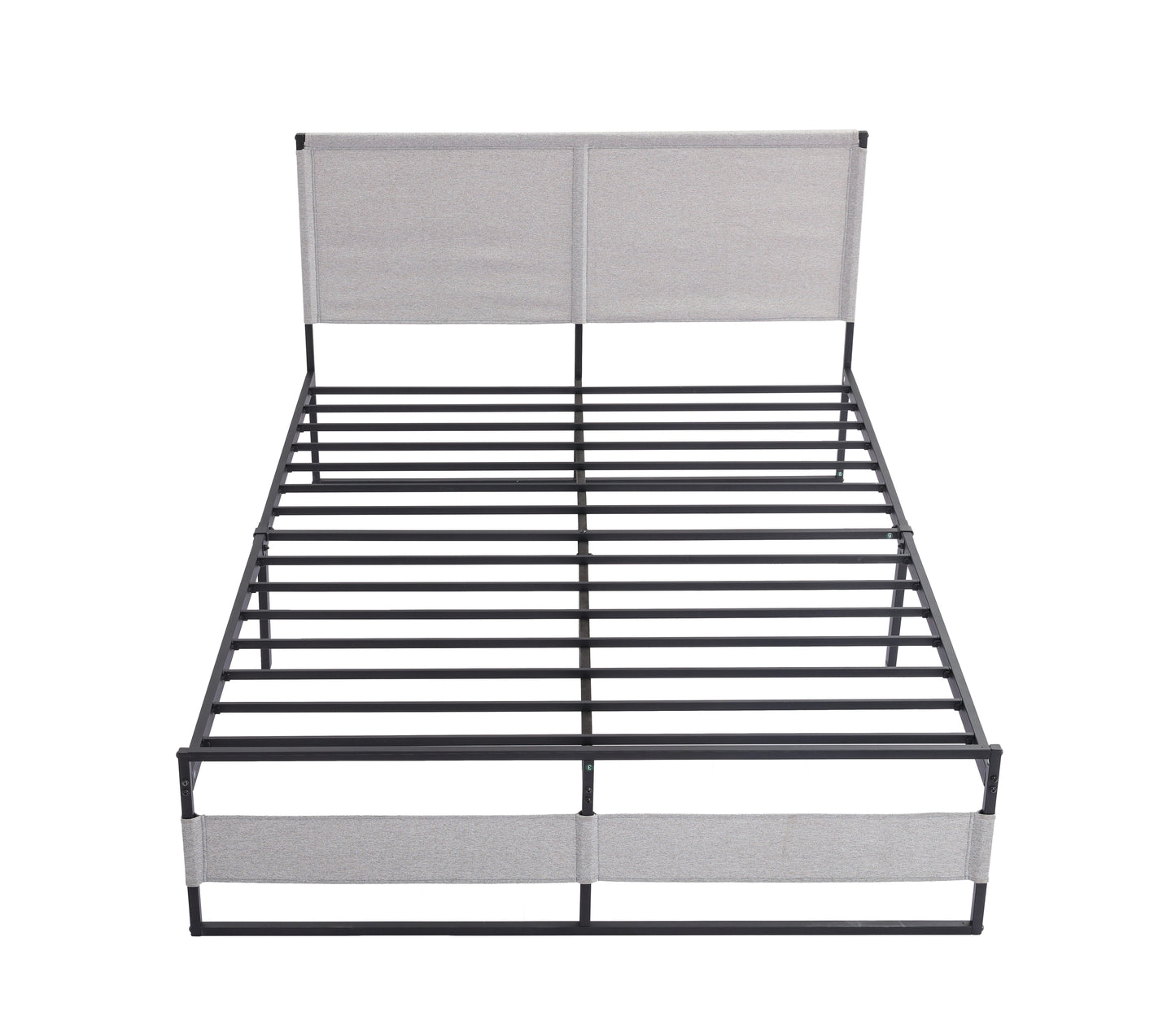 Ovi King Size Metal Bed Frame - Gray