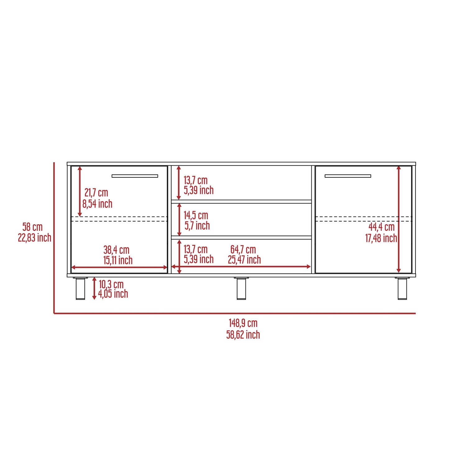 Elegant Espresso TV Console