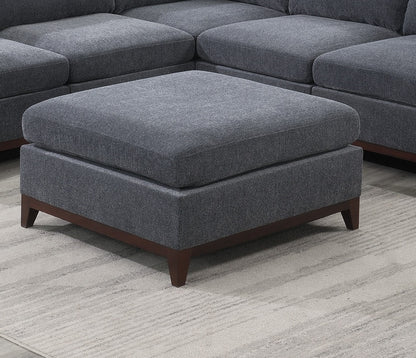 Chenille Comfort Ottoman