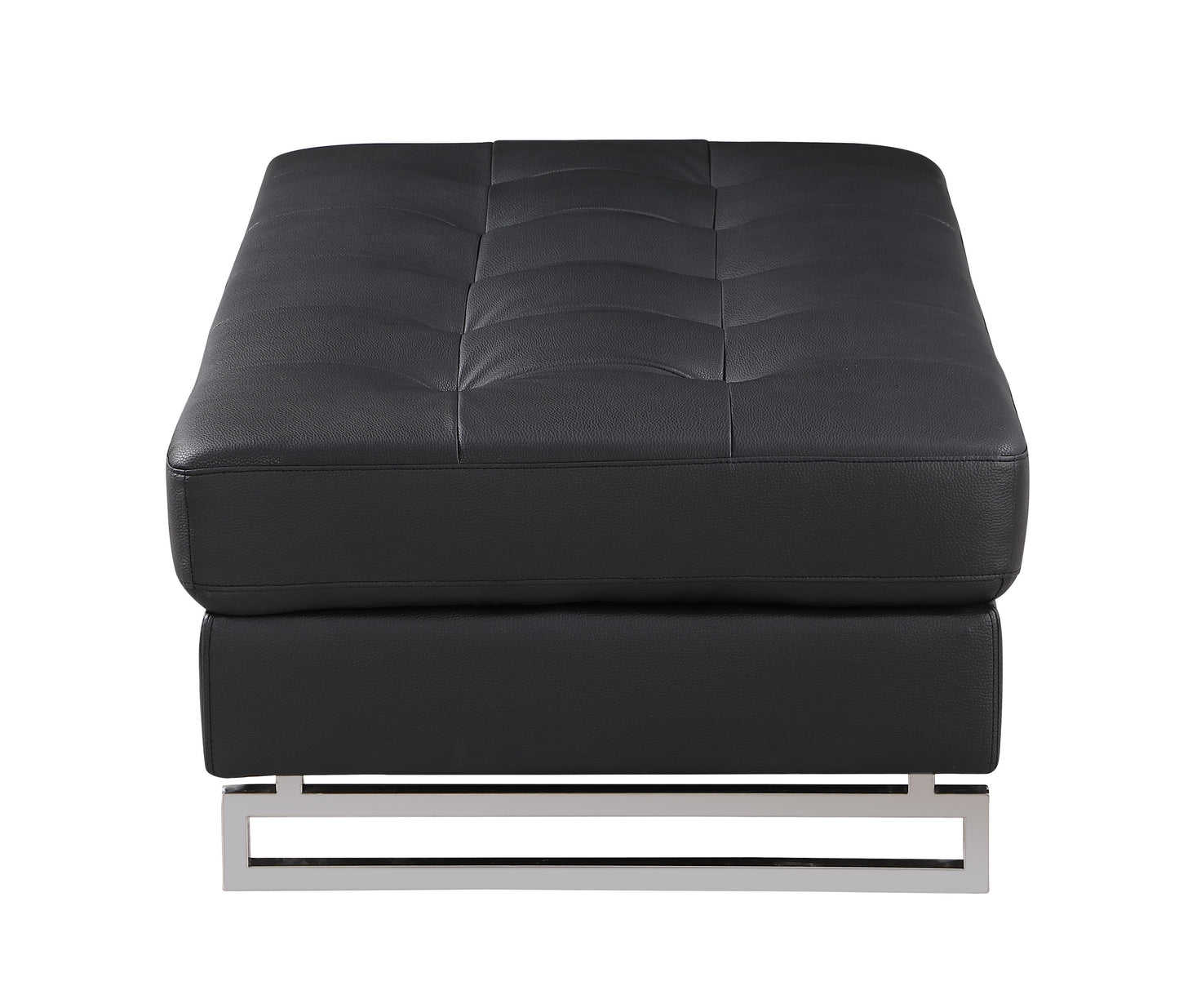 United Genuine Leather Ottoman - Black