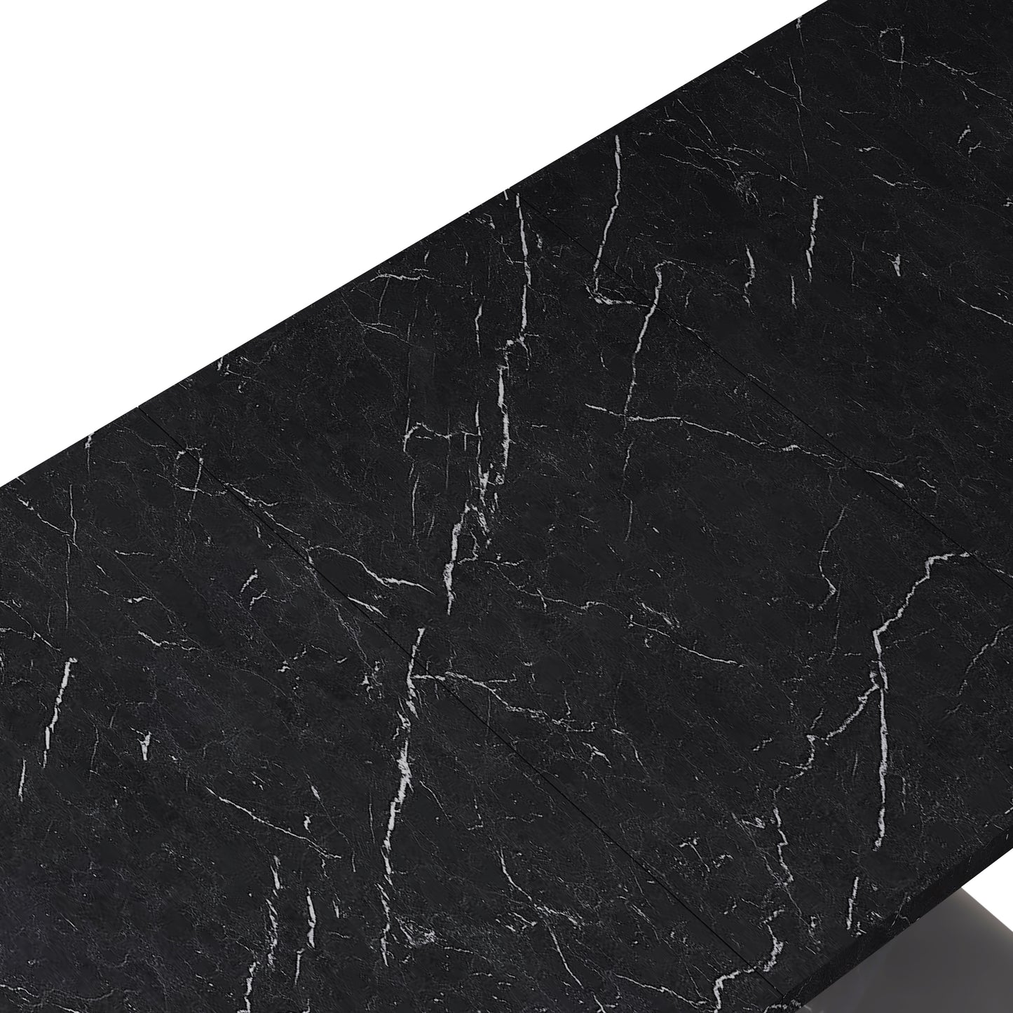 Black Marble X Dining Table