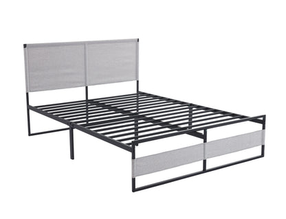 Ovi King Size Metal Bed Frame - Gray