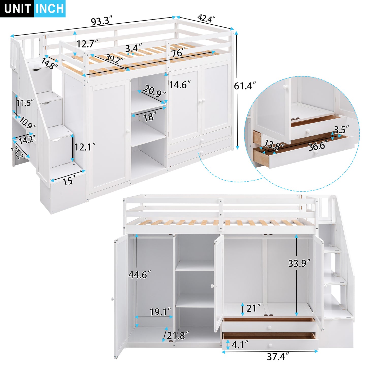 Lofty Haven: The Ultimate Storage Bed