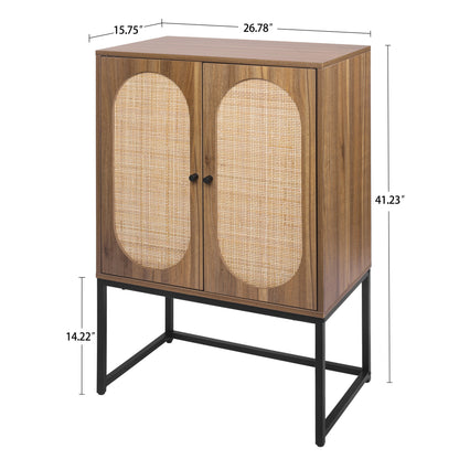 Rattan Haven Cabinet - Walnut