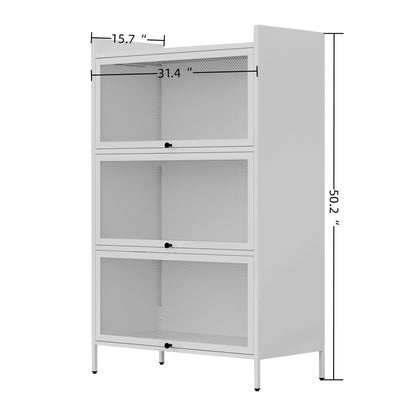 3-Tier Buffet Cabinet  - White