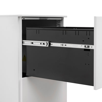 Secure File Cabinet - White