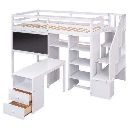 Smart Space Twin Loft Bed : The Ultimate Study and Storage Solution