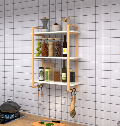 Solid Wooden Cascade Bookshelf