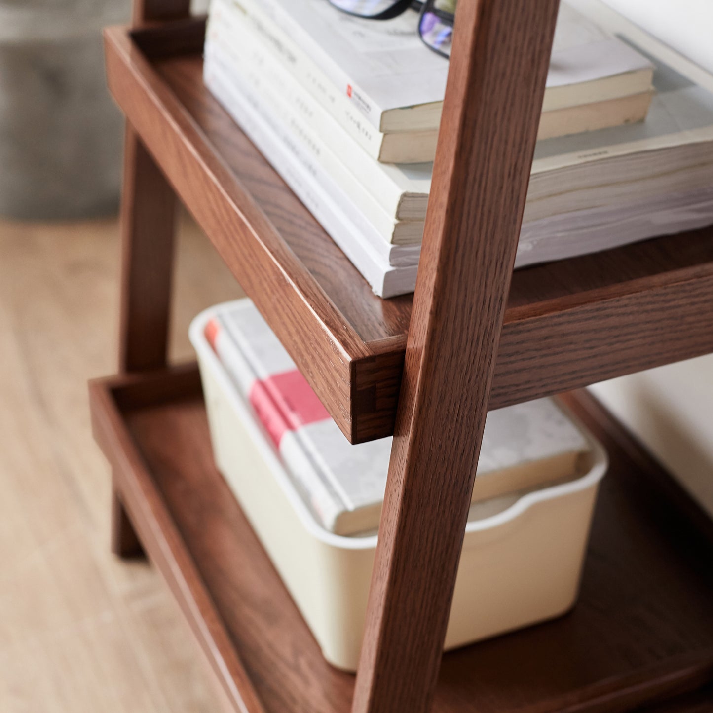 Haven Step Storage Organizer - Walnut
