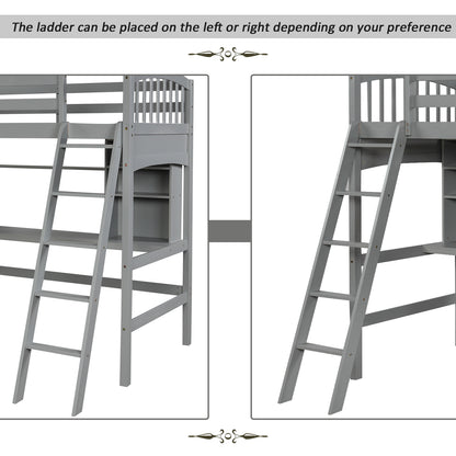 Gray Haven Loft Bed