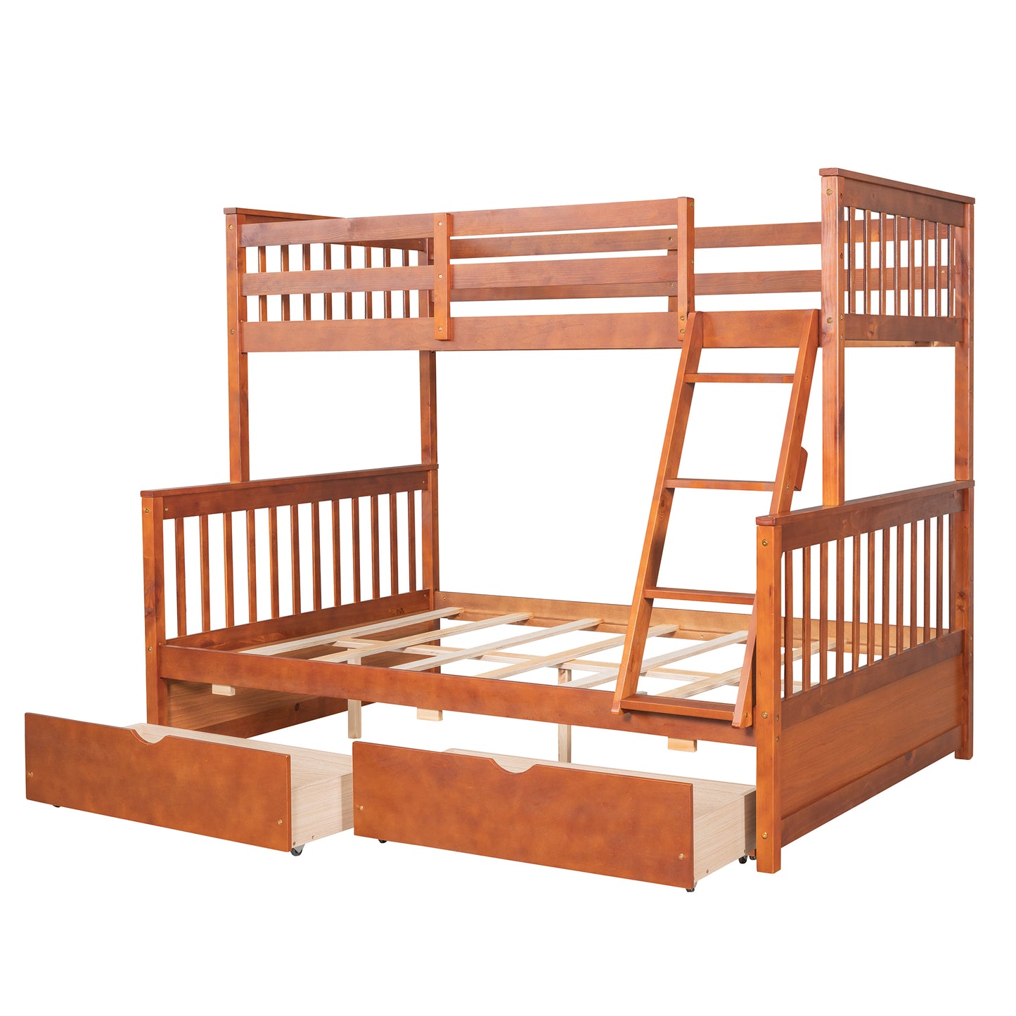 Walnut Haven Twin-Over-Full Bunk Bed