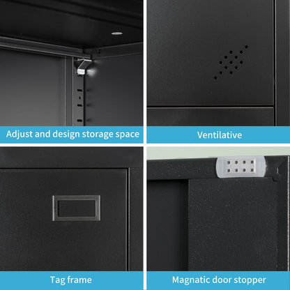 Space Max Storage Cabinet - Black