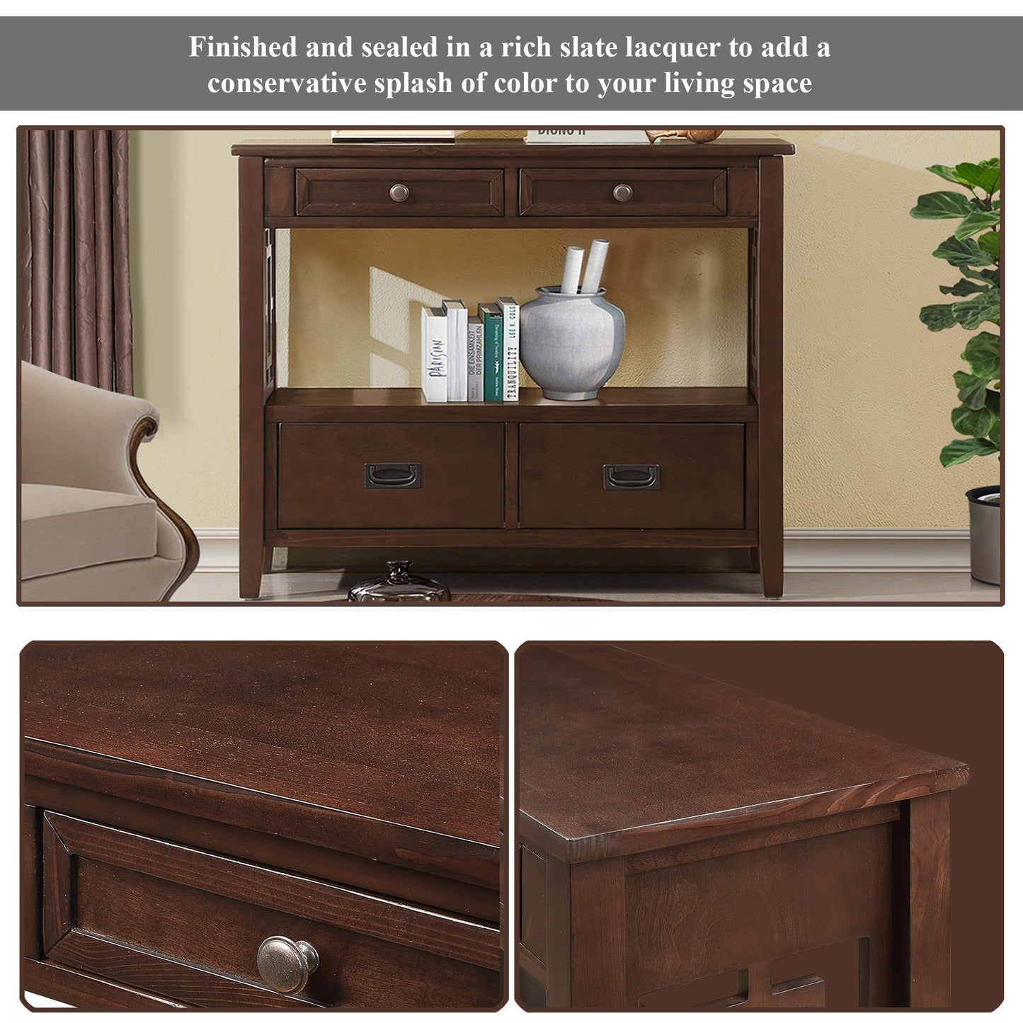 Rustic Charm Console Table