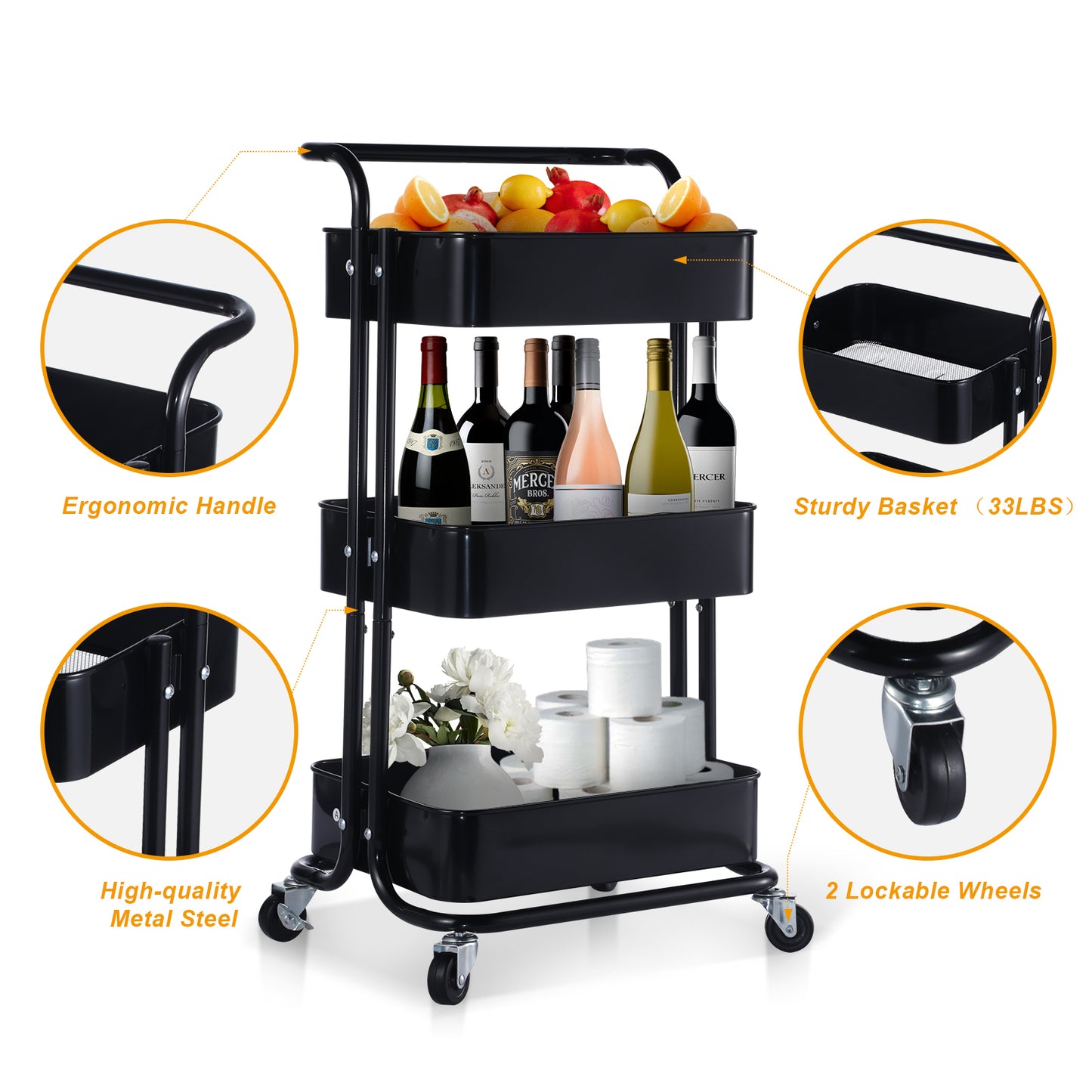 Rolling Craft Cart Pro