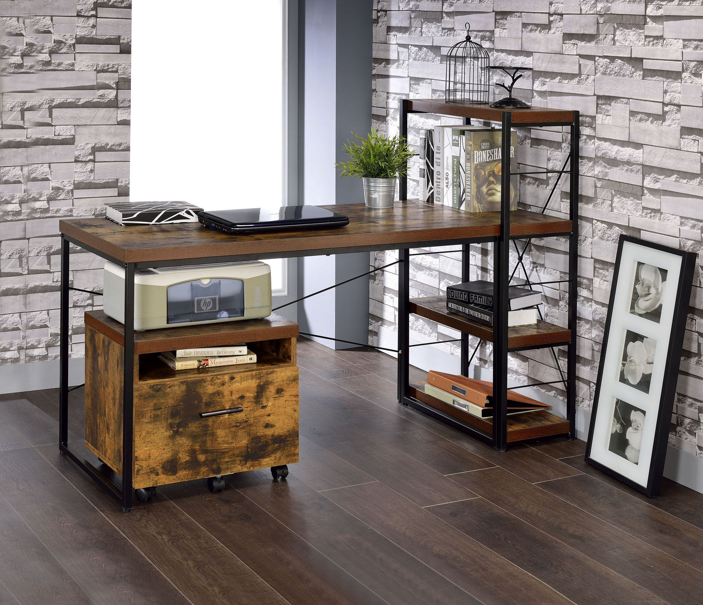 Black File Cabinet