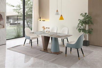 Champagne Blue Bliss Dining Table