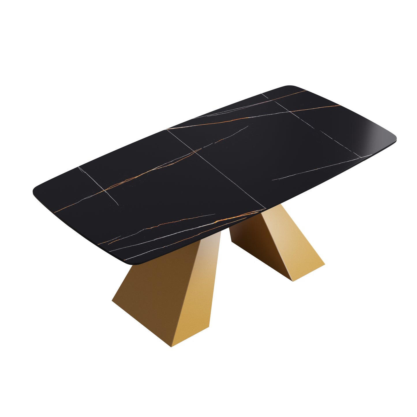 Golden Curve Dining Table