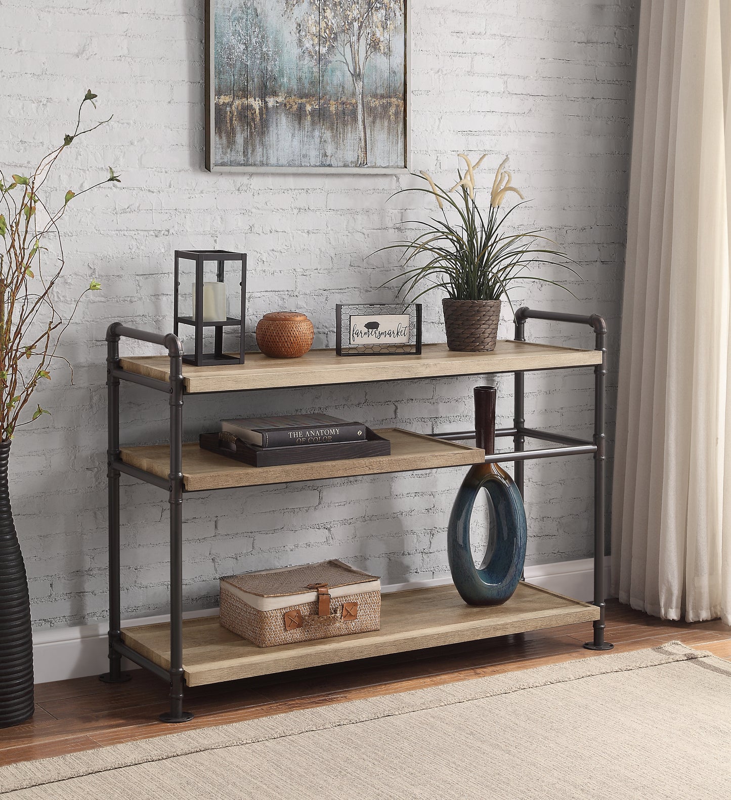 Bookshelf - Oak & Black