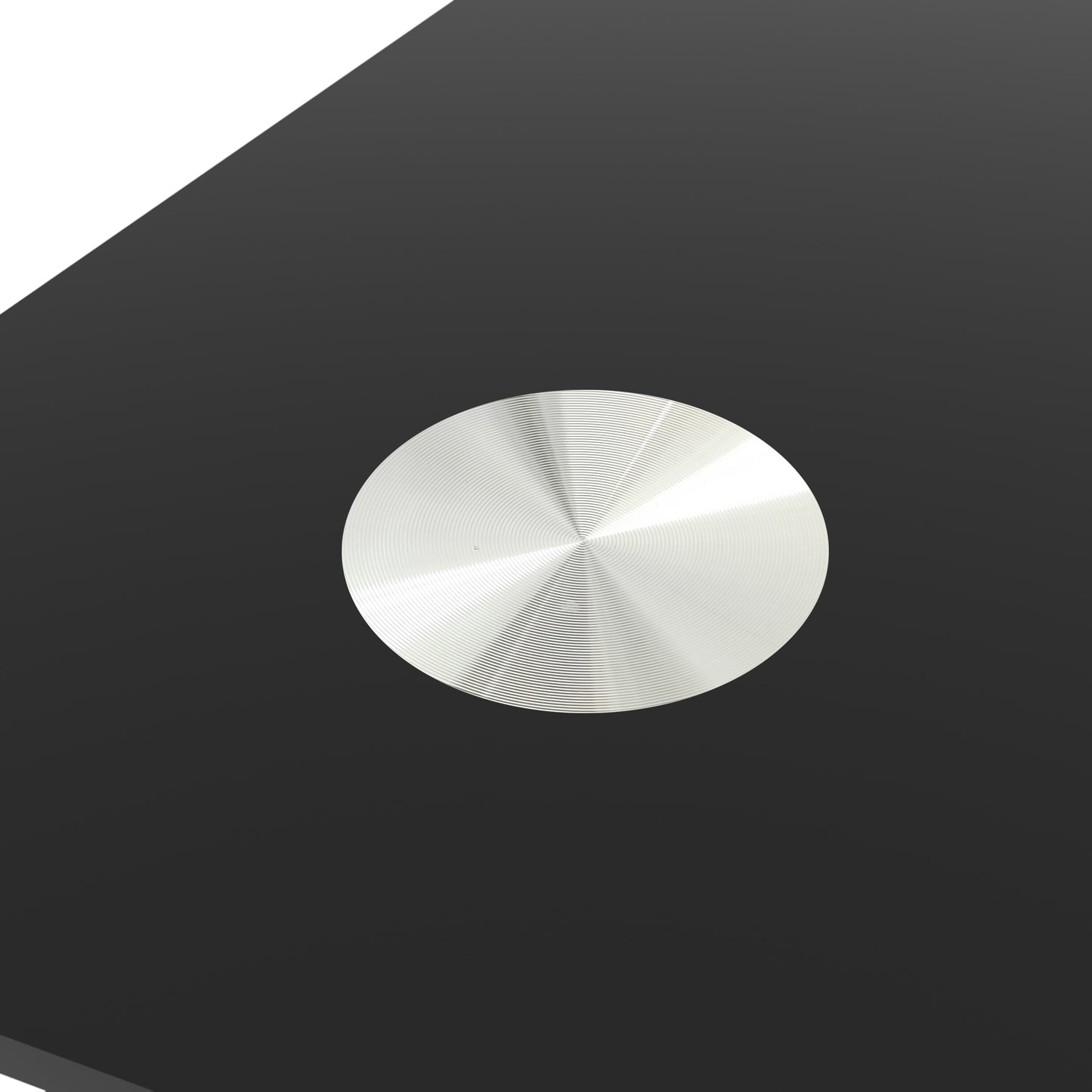 Elegant Black Glass Dining Table