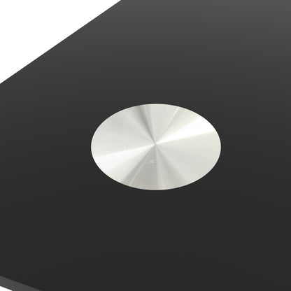 Elegant Black Glass Dining Table