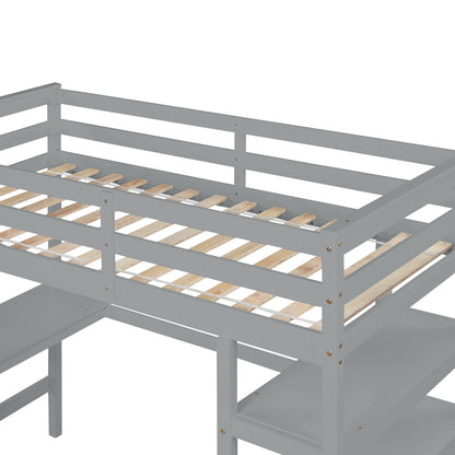 Gray Haven Loft Bed