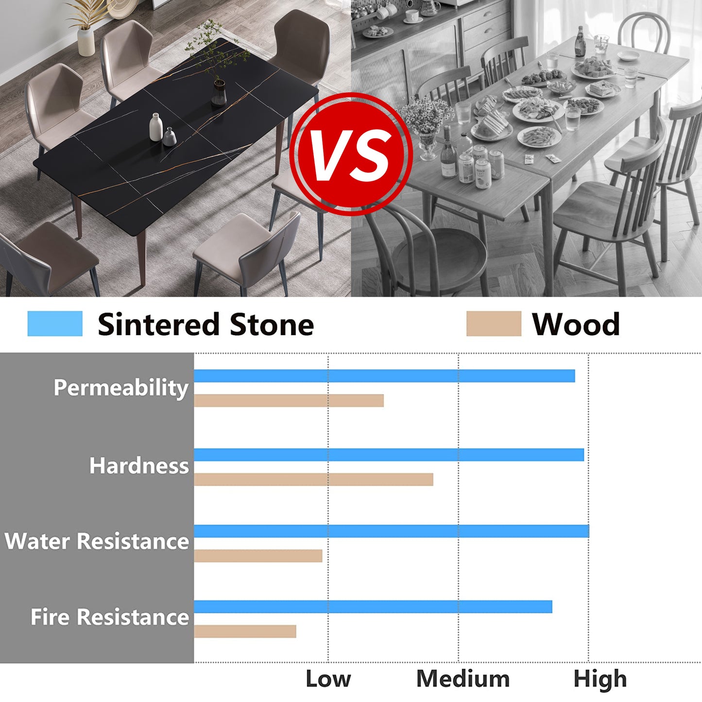 Elegant Ebony Dining Table