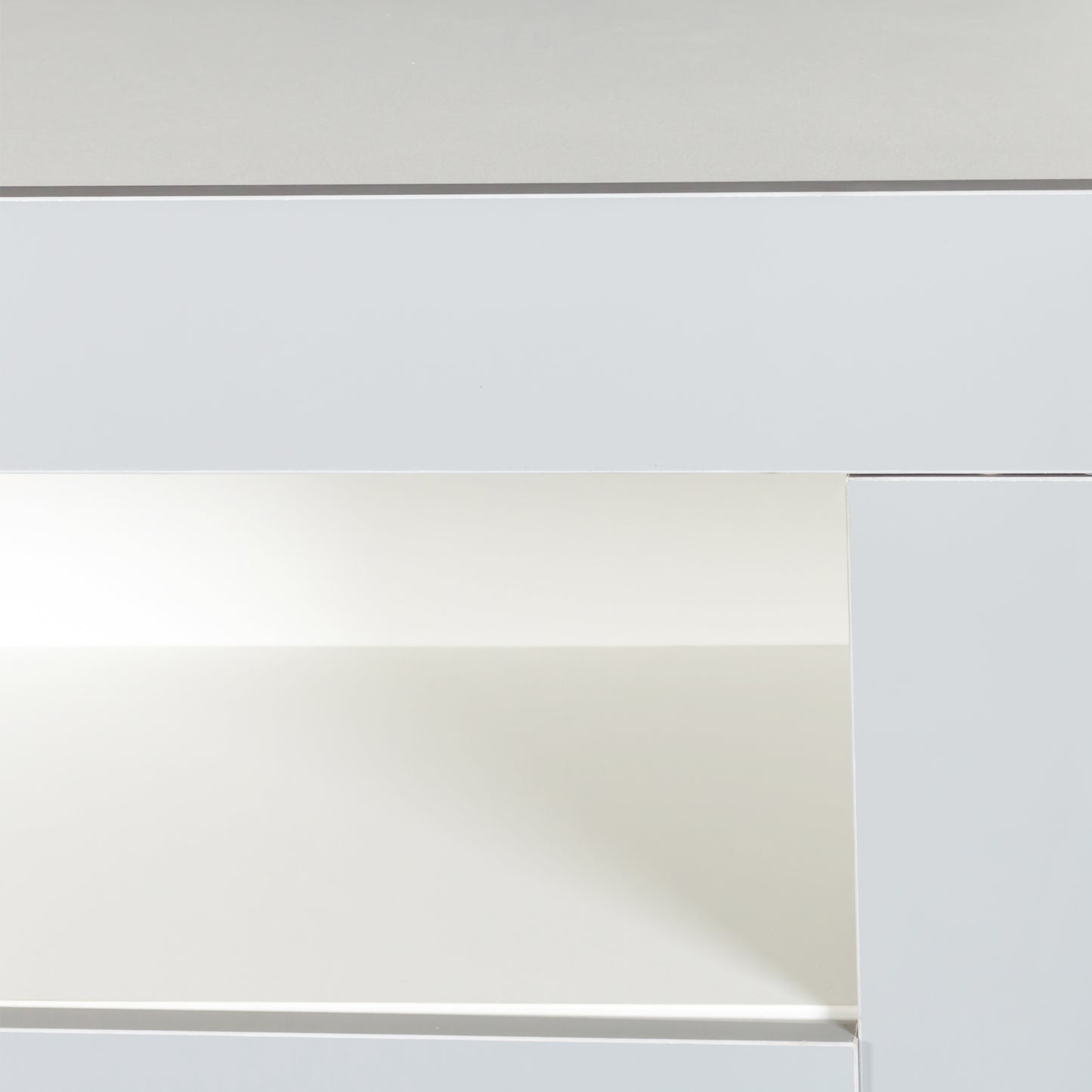 Glossy Glow Sideboard: Modern Storage Cabinet with LED Light