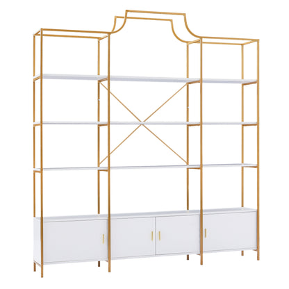 X Bar Gold Frame Bookcase