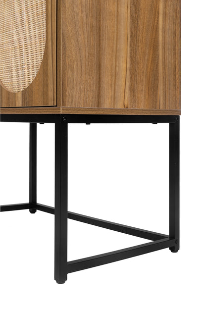 Rattan Haven Cabinet - Walnut