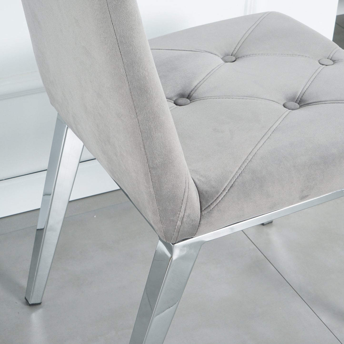 Chrome Luxe Dining Chairs