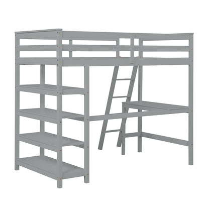 Gray Haven Loft Bed