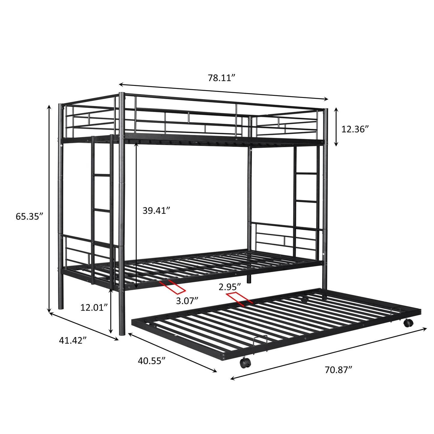 Twin Haven Bunk Bed with Trundle