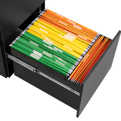 Secure File Cabinet - Black