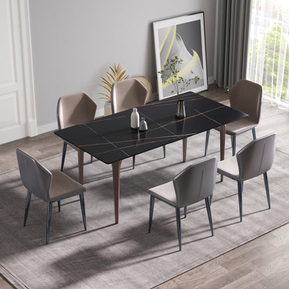 Elegant Ebony Dining Table