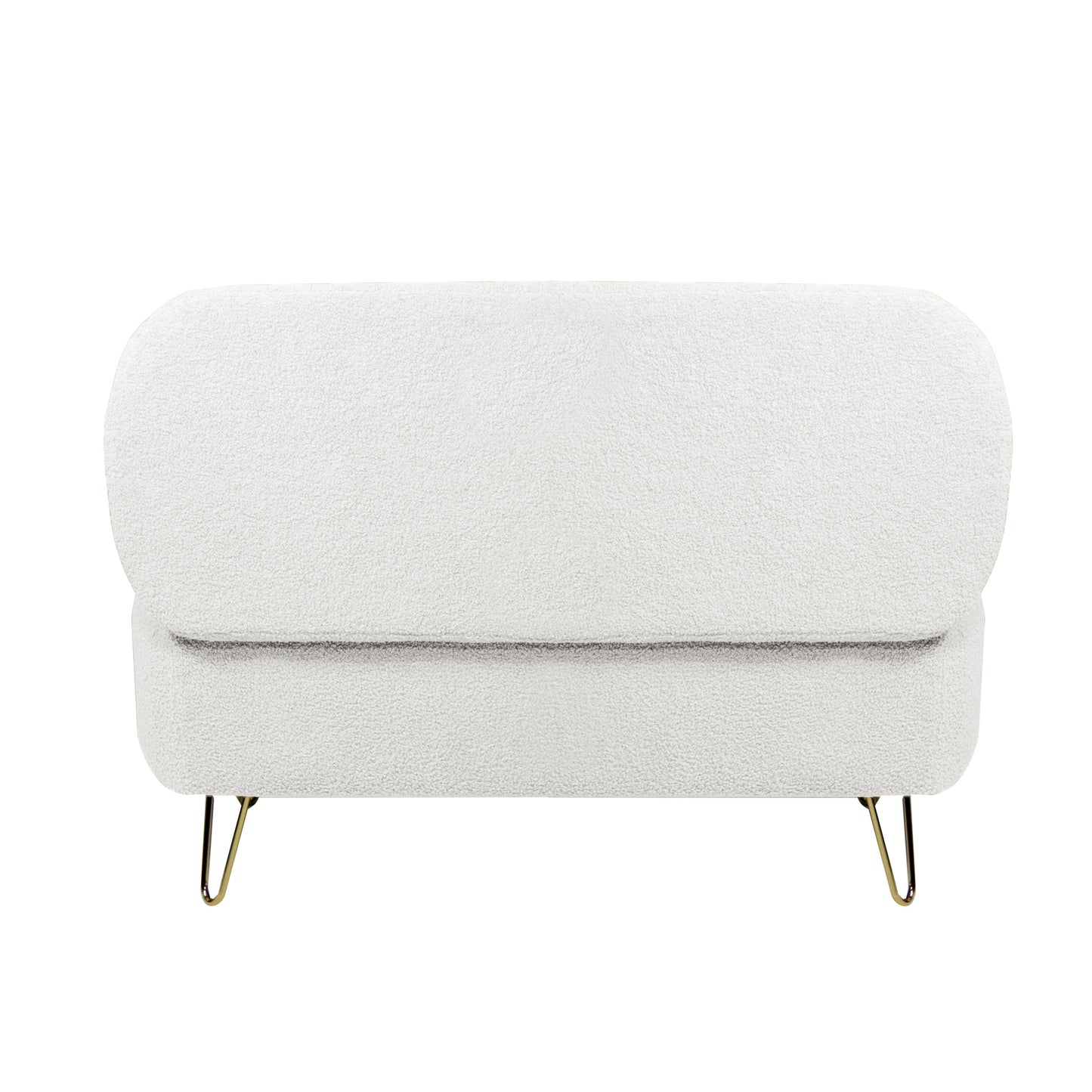 Elegant Gold Haven Storage Ottoman Bench