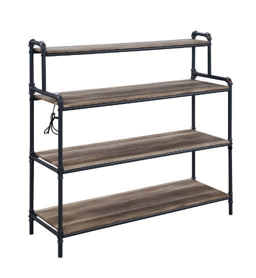 Cordelia USB Port, LED Book Shelf