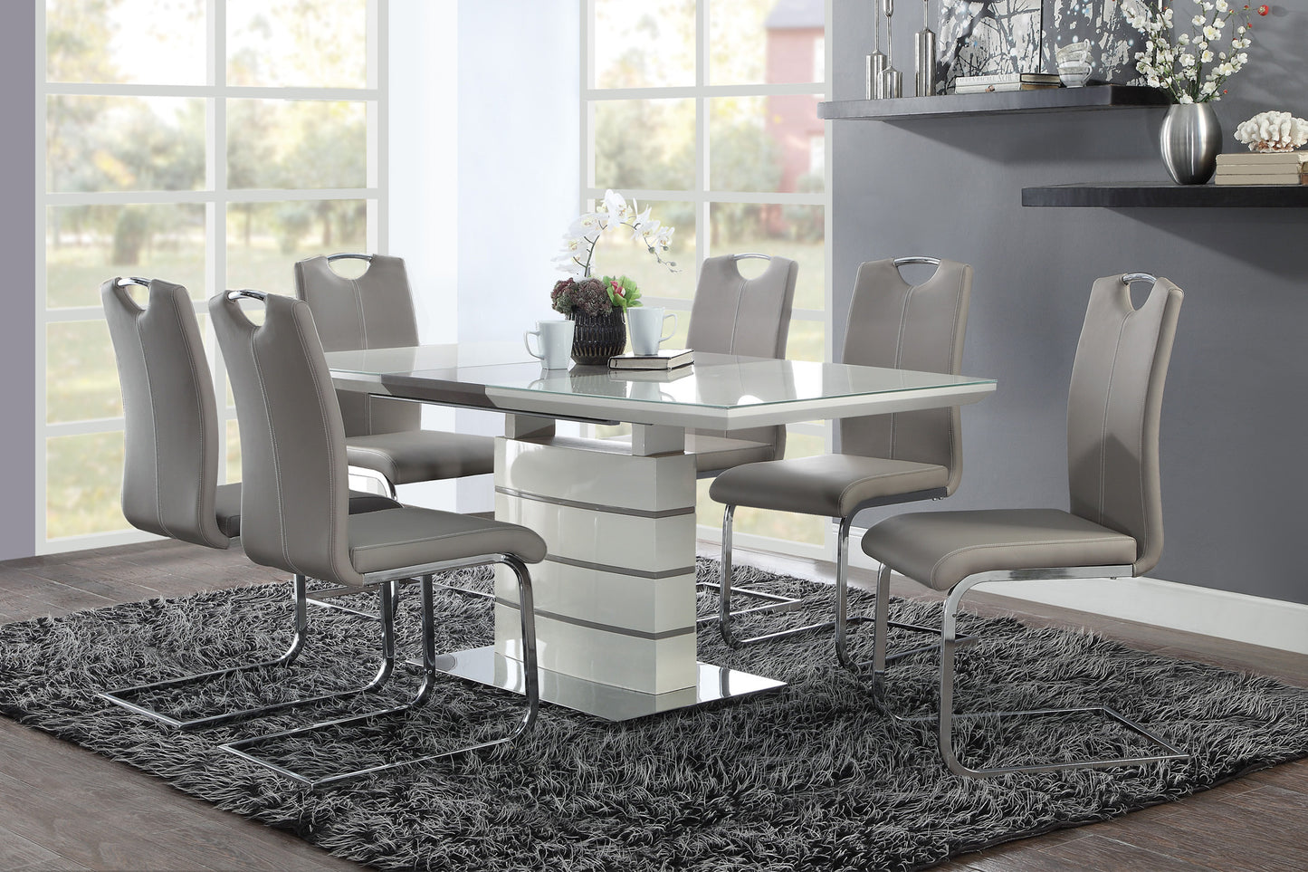 Elegant Harmony 7pc Dining Set